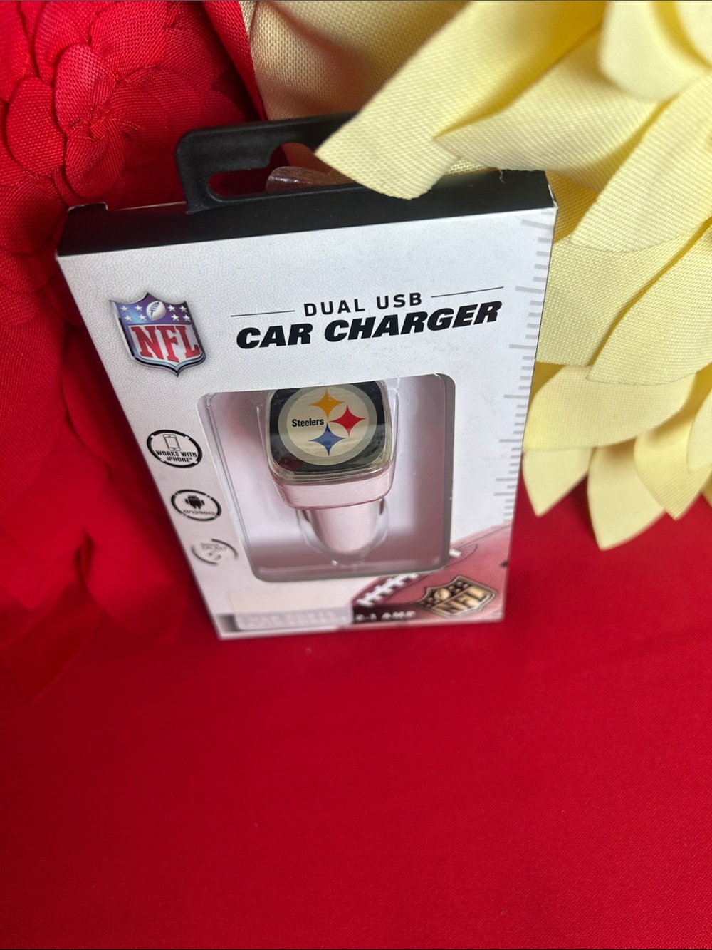 NFL Steelers Dual USB Car Charger